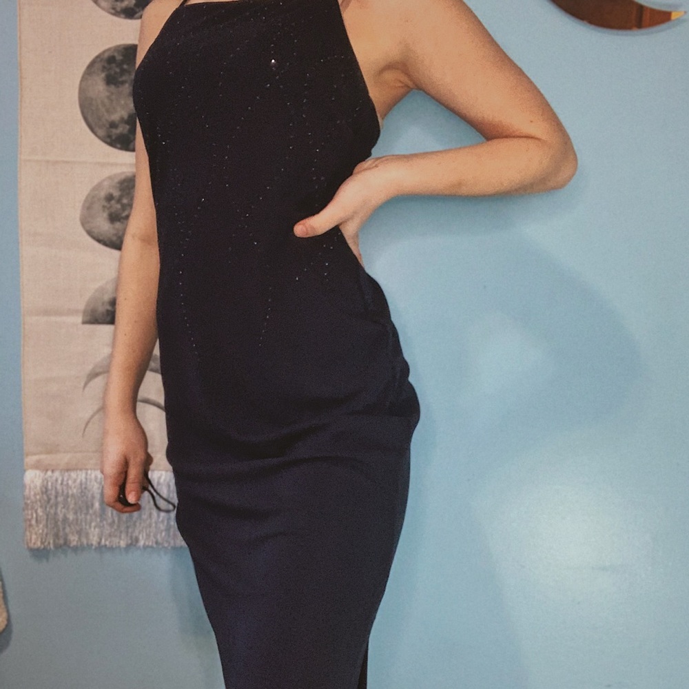 Navy blue dress